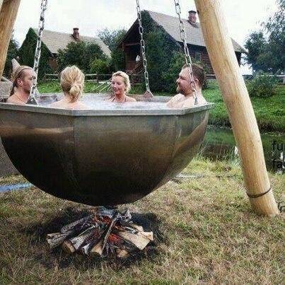 An all-natural hot tub.