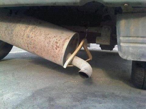 Keep your tail pipe from wrinkling.