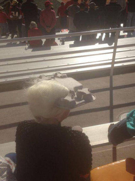 What to do when grandma forgets her hat.