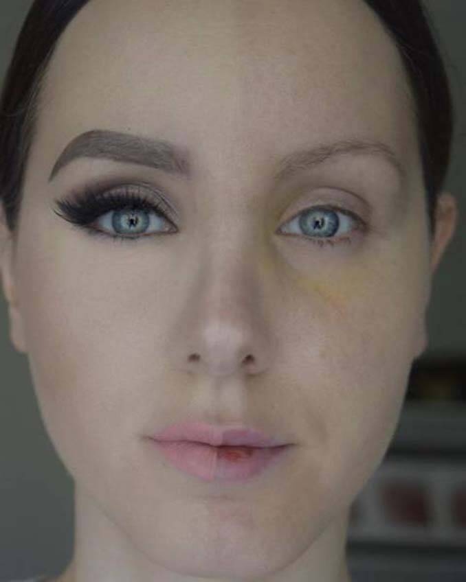 Make up artist ξεκίνησε μια πρόκληση που δείχνει την ομορφιά των γυναικών πριν και μετά το μακιγιάζ (18)