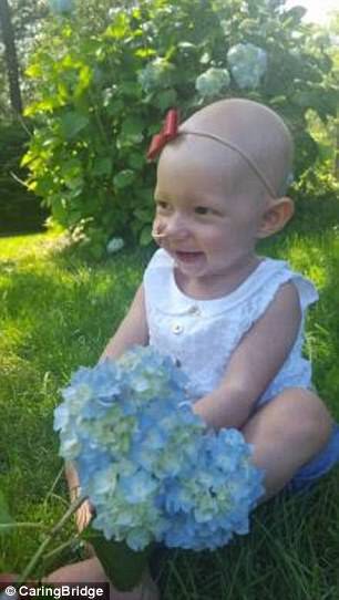 Then they got bad news - a one-year-old's neuroblastoma had relapsed and widespread via her body