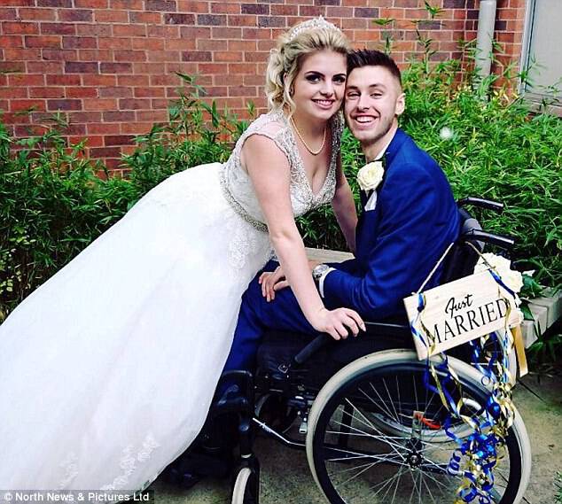 Jack, who was afraid of jinxing the good news, waited until the wedding on October 23, to announce to 130 guests 'I'm not terminal'