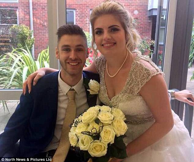 Jack Kane was told by medics he had an incurable tumour on his spine - so rushed to get married to his partner Emma