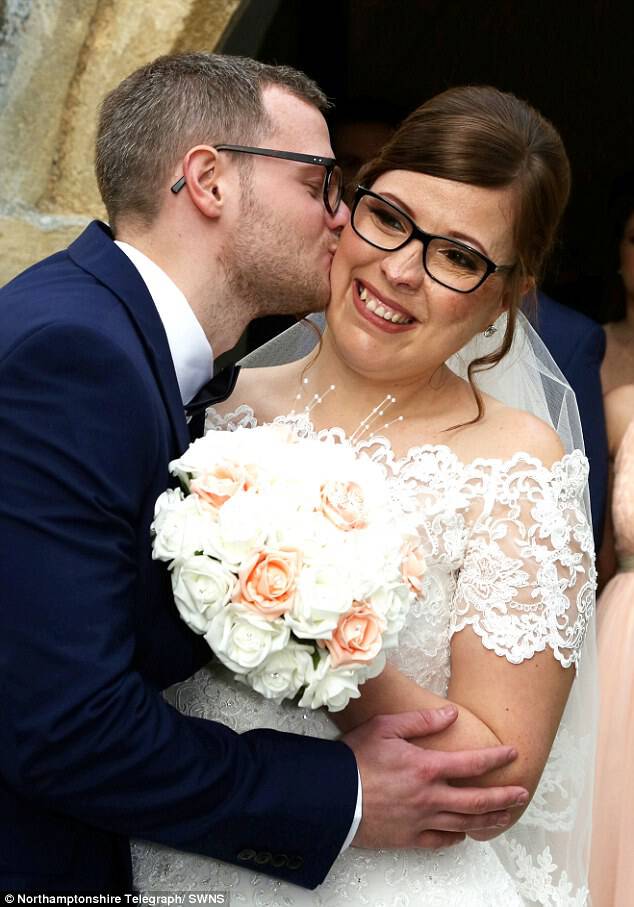 Cody Hall, who was born with a facial deformity, got her 'happy ending' after getting married