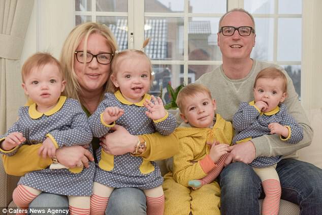 Rebecca Wooldridge, 44, and her husband, David, 49, are now parents to a Felix, four, and triplets Amelie, Maya-Albertine, and Etta