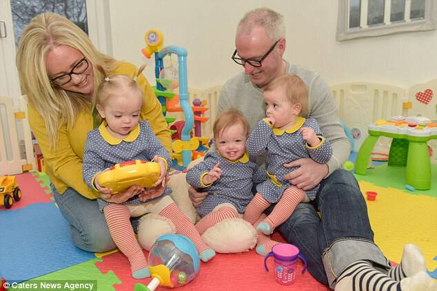 After eleven  weeks in hospital after the birth Rebecca and the babies were allowed to go home