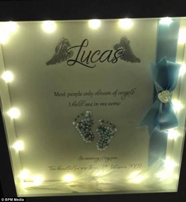 Kerry Hutchinson, 35 made aÂ  memory box for son Lucas who died after taking a couple of breahs