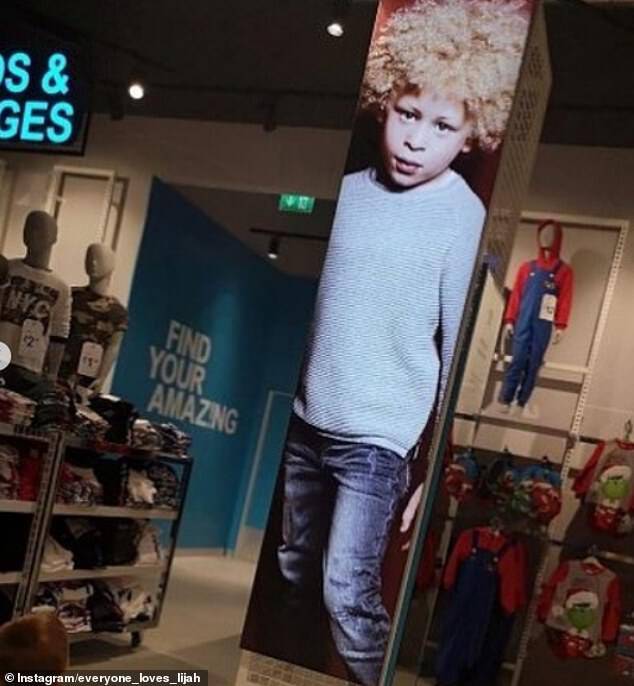The photographs are now on display in some Primark stores as part of the Primark kids campaign, pictured