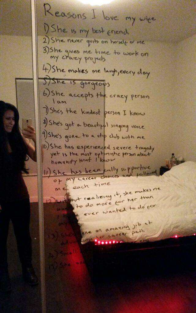Σύζυγος έφτιαξε λίστα με τους λόγους που αγαπάει τη σύζυγό του που παλεύει με την κατάθλιψη - Εικόνα 1